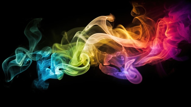 Un humo colorido
