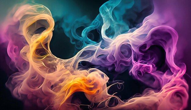 un humo de fondo colorido