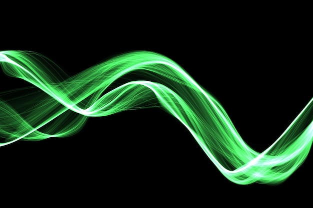 humo giratorio sobre un fondo negro