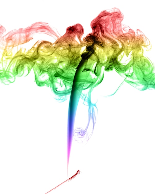 Foto humo multicolor abstracto