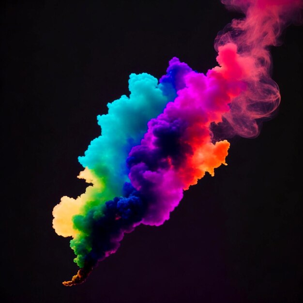 Humo multicolor