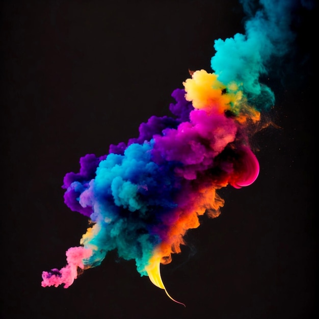 Humo multicolor