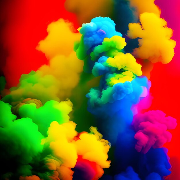 Humo multicolor