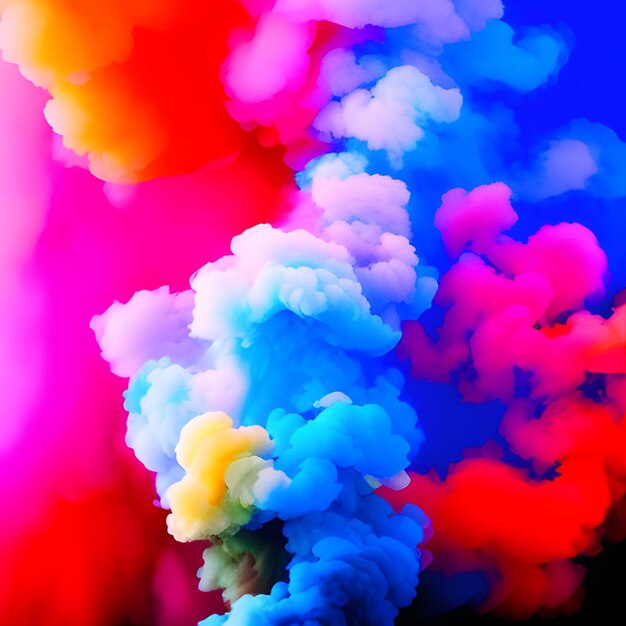 Humo multicolor