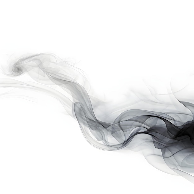 El humo negro al estilo de la tinta