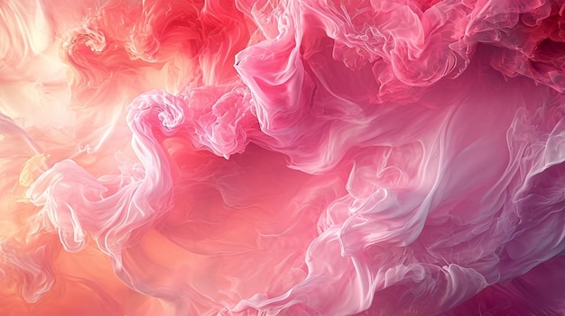 Foto humo rosa real niebla de colores resumen