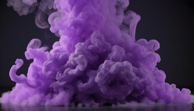 Humo violeta sobre un fondo violeta