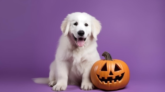 Hund im Halloween-Kostüm