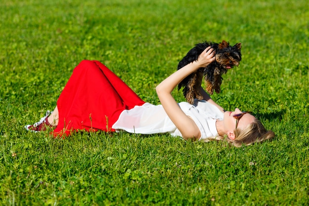 Hund und sein Besitzer