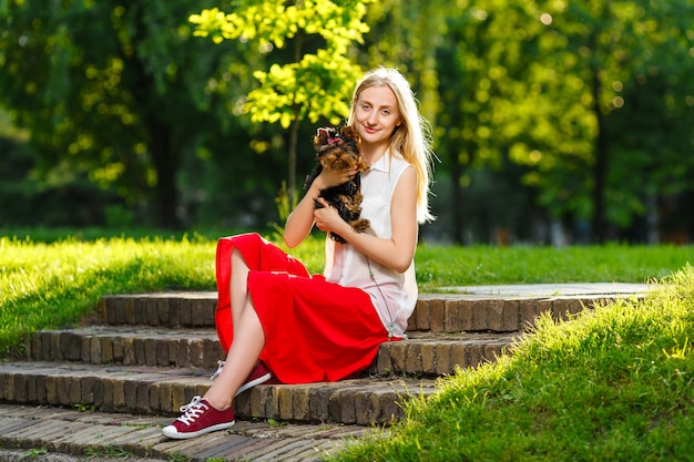 Hund und sein Besitzer