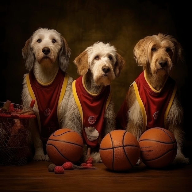 Hundebasketballmannschaft