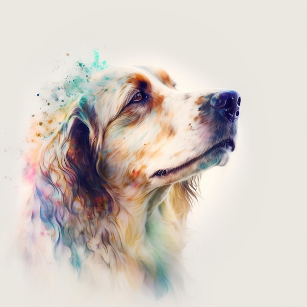 Hundewelpen-niedlicher abstrakter Pastell