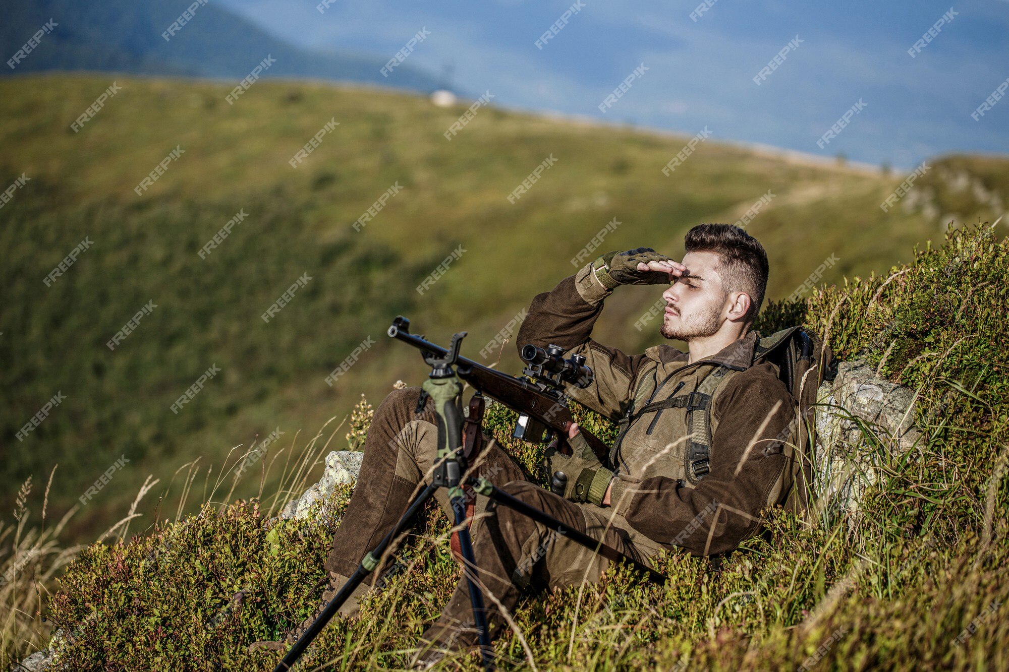 Hunter& Sujo Pequeno Velho X27; Faca E Arma De Fogo De S Caçar