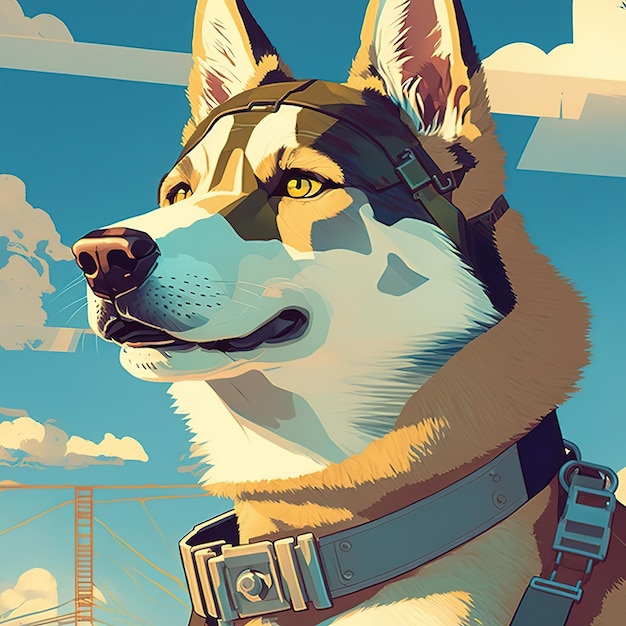 Husky-Illustration