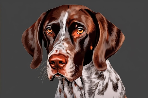 Huting dog Ai generative