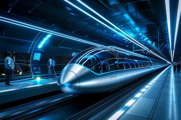 Foto hyperloop-station zukunftsverkehr