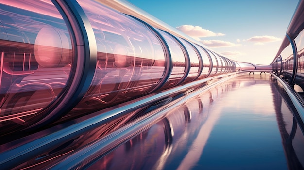 Foto hyperloop-transit-systeme für den transport