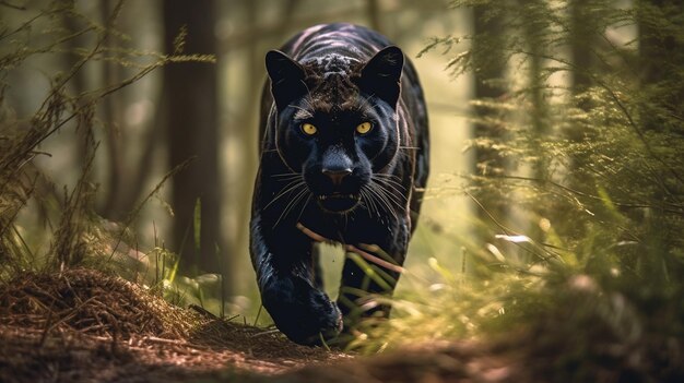 Hyperrealistische Illustrationen von Tieren im Hintergrund der wilden Natur