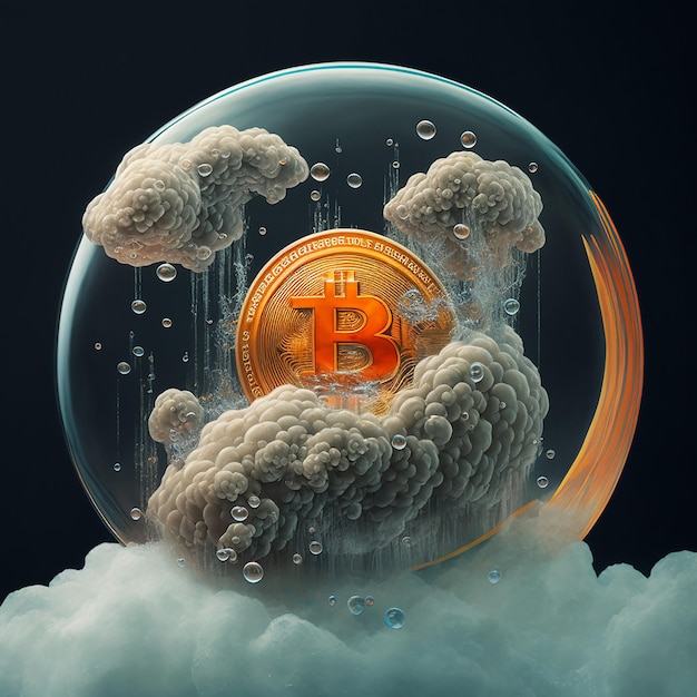 Hyperrealistisches Bitcoin-Hintergrundbild