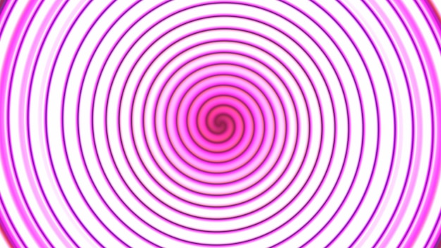 Foto hypnotischer hintergrund psychedelischer wirbel leuchtend rosa lila weiß fantasie wirbel spiralkreis optisch