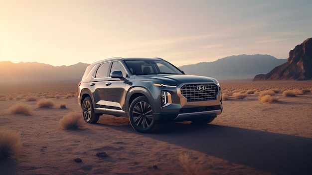 Hyundai Palisade 2023 classificação profissional de cores softGenerative AI