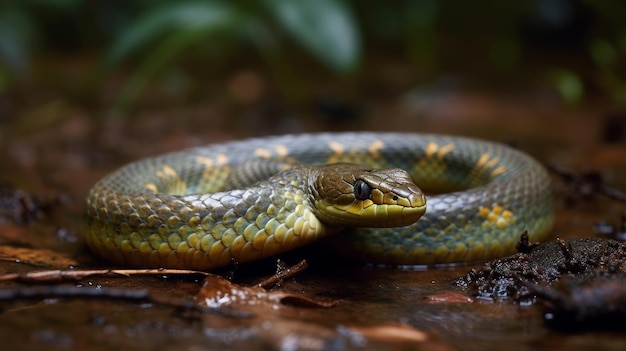 IA de cobra viscosa e escorregadia gerada