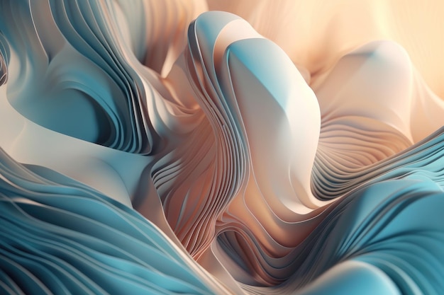 IA de fundo abstrato 3D gerada