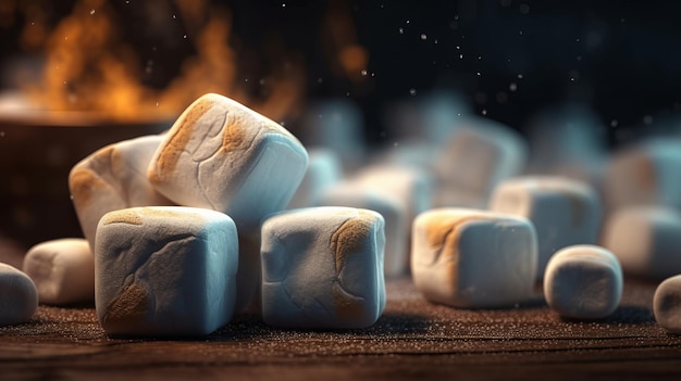 IA de ilustração criativa de marshmallow gerada