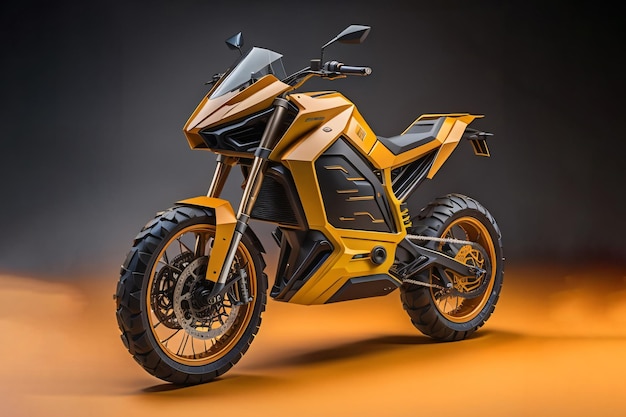 IA de motocicleta elétrica futurista gerada