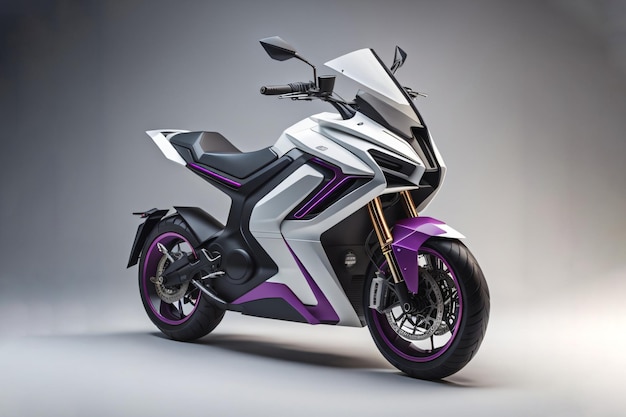 IA de motocicleta elétrica futurista gerada