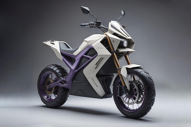 IA de motocicleta elétrica futurista gerada