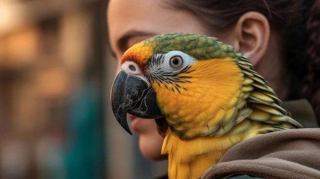 IA de papagaio amigável e leal gerada