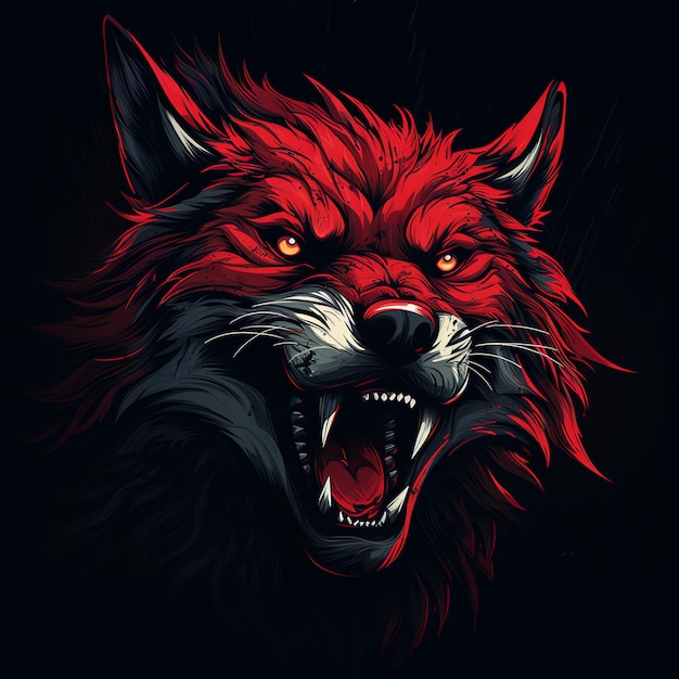 IA do lobo vermelho gerada