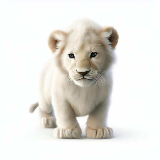 IA generativa de belleza real de Baby White Lion