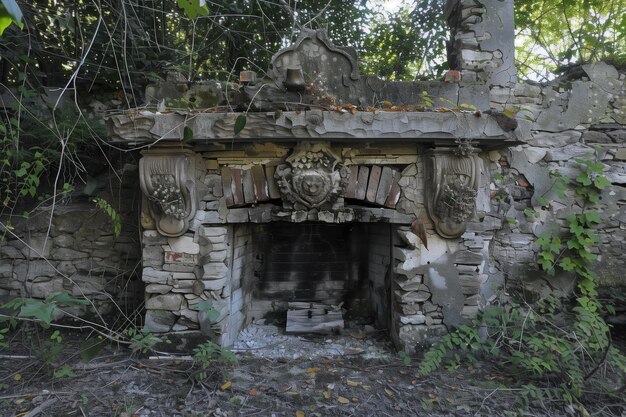 Foto ia generativa de la chimenea