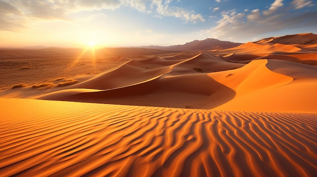 IA generativa da paisagem do deserto