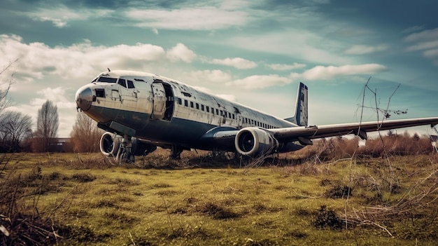 IA generativa de aeronaves abandonadas