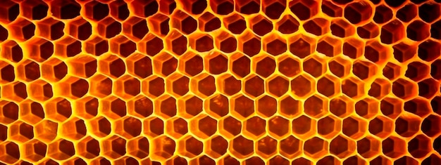 IA generativa de banner de favo de mel