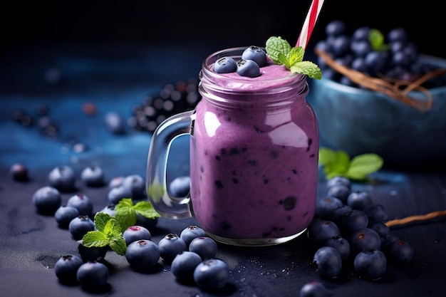 IA generativa de Blueberry Smoothie Bliss