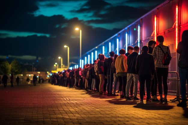 IA generativa de fila de ingressos para shows