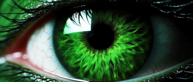 IA generativa de olho verde