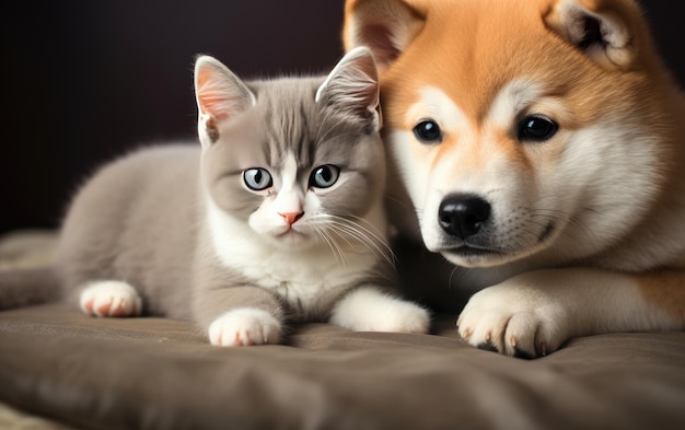 IA generativa de Shiba Inu e Grey Kitty