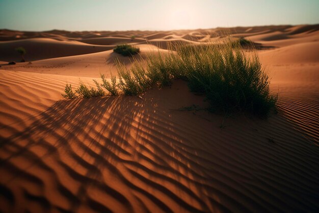 IA generativa do deserto arenoso