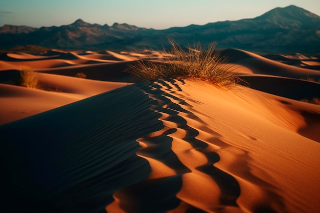 IA generativa do deserto arenoso