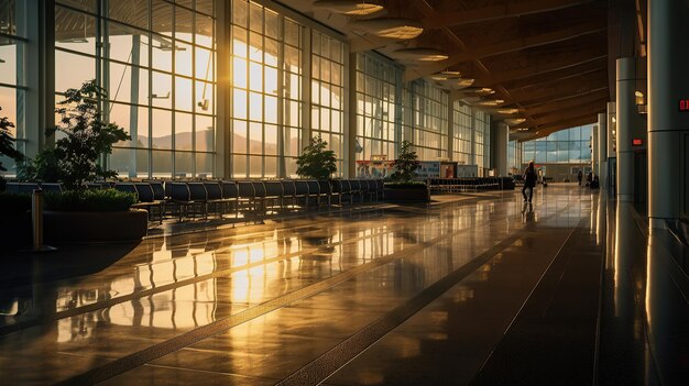 IA generativa do terminal do aeroporto