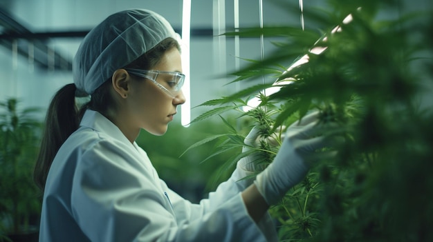 IA generativa é usada por pesquisadoras para observar plantas de cannabis em vasos e coletar dados