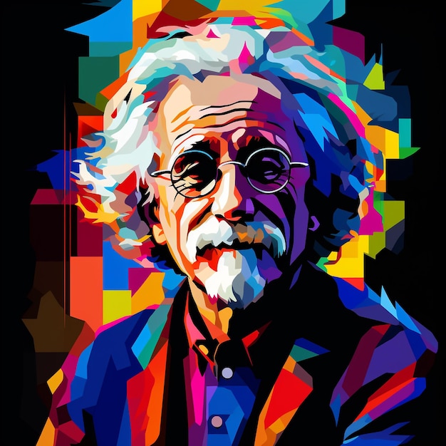 IA generativa estilo Albert Enstein Wpap