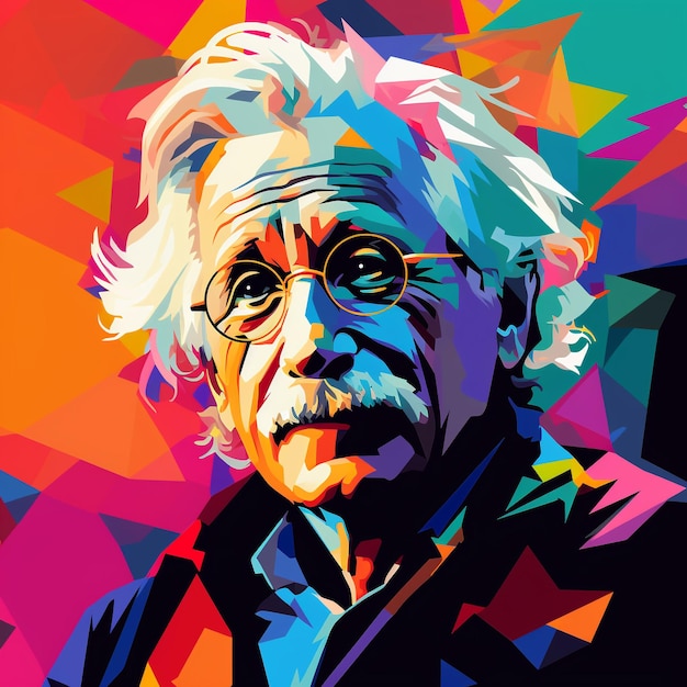 IA generativa estilo Albert Enstein Wpap