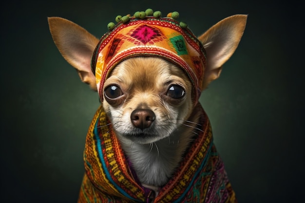 IA generativa de imagen canina chihuahua mexicana