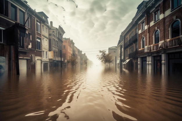 IA generativa de inundaciones cataclísmicas